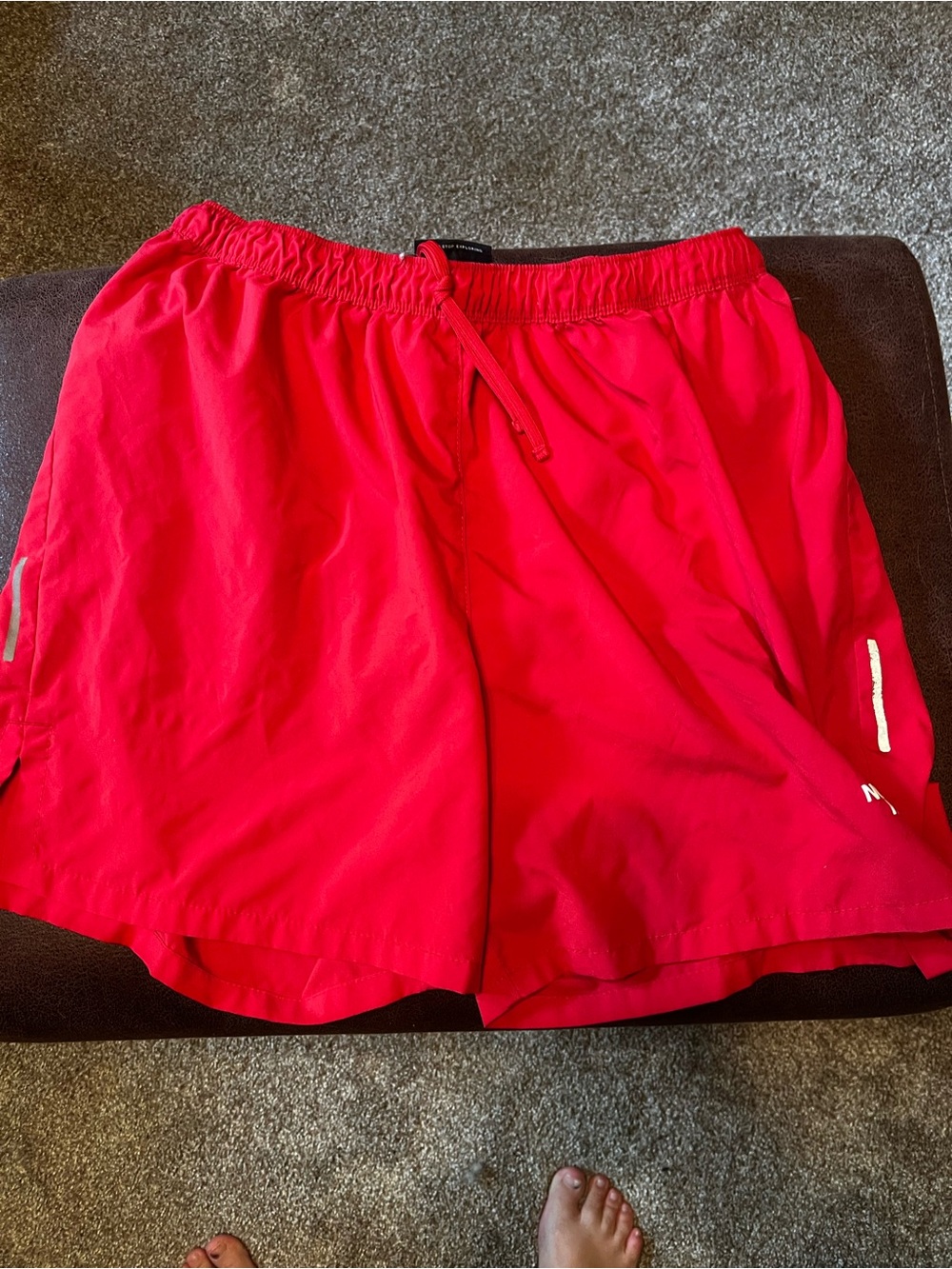 The North Face Men's Bright Red Athletic Shorts